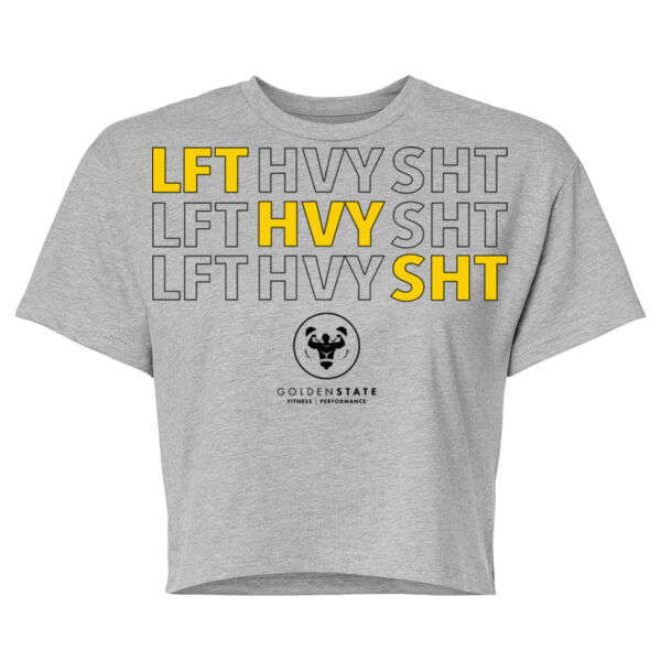 LFT HVY SHT - WOMEN'S CROP T-SHIRT - LIGHT GRAY HEATHER - $6425QD$ Thumbnail